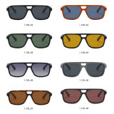 Retro Classic Square Pilot Flat Top UV400 Outdoor Vacation Polarized Sunglasses