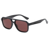 Retro Classic Square Pilot Flat Top UV400 Outdoor Vacation Polarized Sunglasses