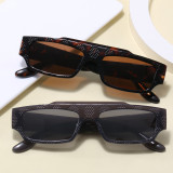 Retro Classic Rectangle Gradient Outdoor Vacation Photo Decorative Sunglasses
