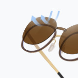 Ultra-Light Optical Frames with Clip-On Lenses for Prescription Glasses