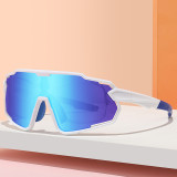 Kids Flat Top Sports Outdoor Shield Goggle Mirror Polarized Sunglasses