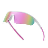 Kids Rectangular Half Frame Polarized Sports Sunglasses