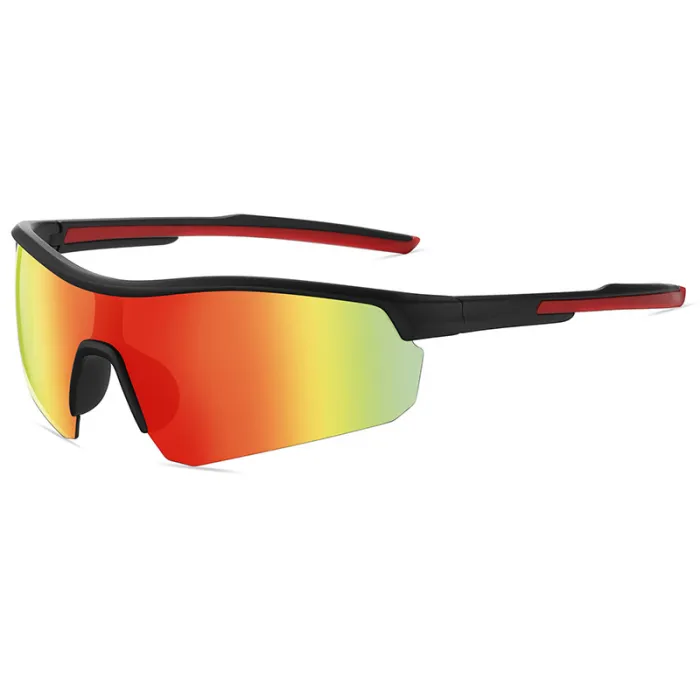 Kids Rectangular Half Frame Polarized Sports Sunglasses