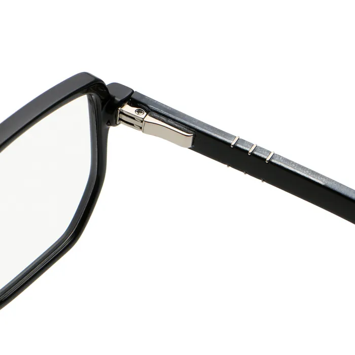 Oversized Square Double Bridge Stylish Blue Light Blocking Glasses