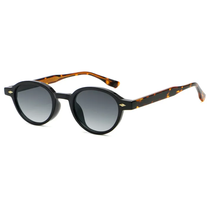 Retro Round Simple UV400 Decorative Sunglasses