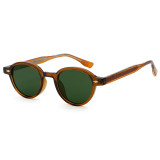 Retro Round Simple UV400 Decorative Sunglasses