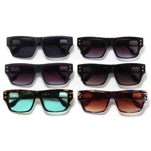 Retro Classic Square Gradient Outdoor Vacation Photo Decorative Sunglasses