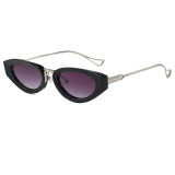 Retro Steampunk Style Small Oval Sunglasses