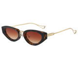 Retro Steampunk Style Small Oval Sunglasses