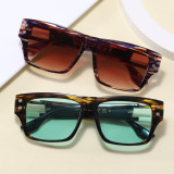Retro Classic Square Gradient Outdoor Vacation Photo Decorative Sunglasses