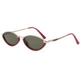 Retro Vintage Cat Eye Small Oval Sunglasses