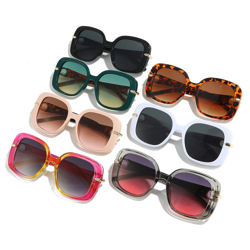 Retro Classic Square Gradient Outdoor Vacation Photo Decorative Sunglasses