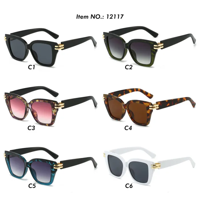 Retro Women Square Luxury Gradient Outdoor Shades Sunglasses