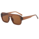 Retro Classic Square Pilot Flat Top UV400 Outdoor Vacation Sunglasses