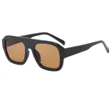 Retro Classic Square Pilot Flat Top UV400 Outdoor Vacation Sunglasses