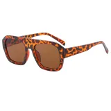 Retro Classic Square Pilot Flat Top UV400 Outdoor Vacation Sunglasses