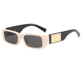 Retro Classic Rectangle Gradient Outdoor Vacation Photo Decorative Sunglasses