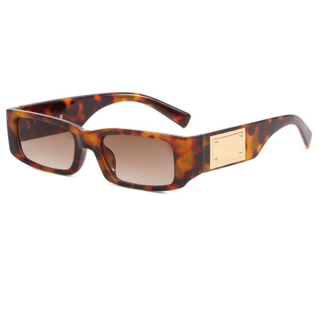 Retro Classic Rectangle Gradient Outdoor Vacation Photo Decorative Sunglasses