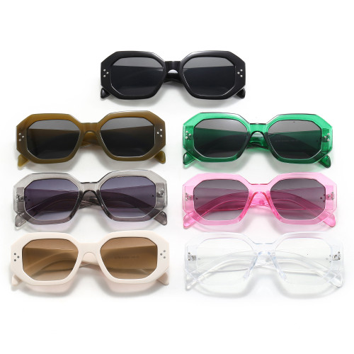 Retro Irregular Polygonal UV400 Outdoor Photo Decorative Sunglasses