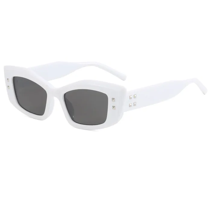 Retro Rectangle Cat Eye Outdoor Vacation Photo Decorative Sunglasses