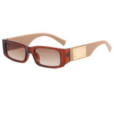 Retro Classic Rectangle Gradient Outdoor Vacation Photo Decorative Sunglasses