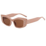 Retro Rectangle Cat Eye Outdoor Vacation Photo Decorative Sunglasses
