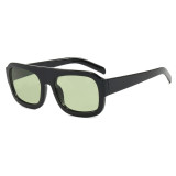 Retro Classic Square Pilot Flat Top UV400 Outdoor Vacation Sunglasses