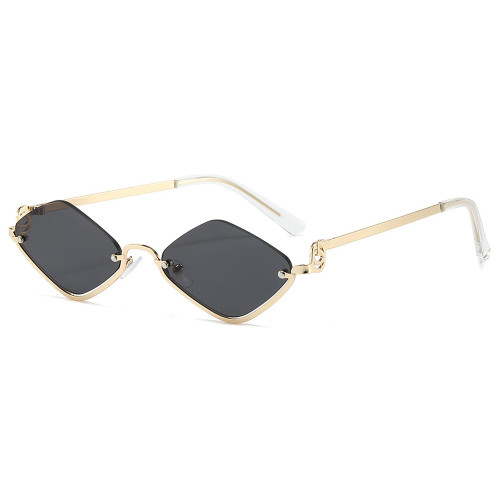 Retro Women Small Geometric Frame Party Photo Decorative Shades Sunglasses