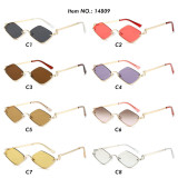 Retro Women Small Geometric Frame Party Photo Decorative Shades Sunglasses