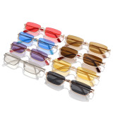 Retro Vintage Rectangle Women Half Frame Sunglasses