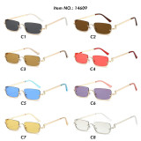 Retro Vintage Rectangle Women Half Frame Sunglasses