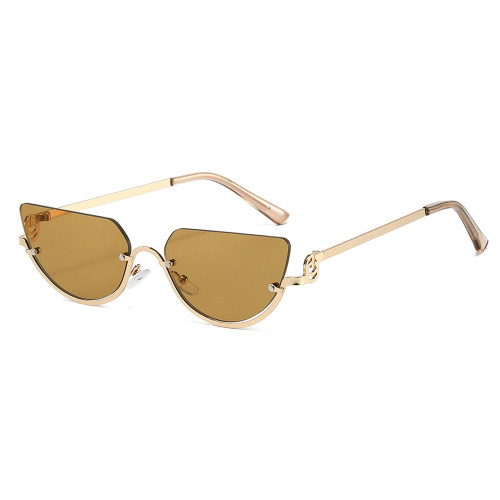 Women Half Frame Shades Cat Eye Sunglasses