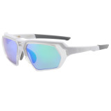 Retro Classic Square Flat Top Gradient Outdoor Sport Sunglasses