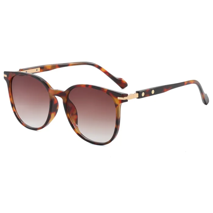 Retro Round Simple UV400 Decorative Sunglasses