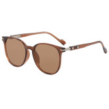 Retro Round Simple UV400 Decorative Sunglasses