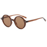 Retro Round Simple UV400 Outdoor Vacation Sunglasses