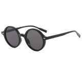 Retro Round Simple UV400 Outdoor Vacation Sunglasses
