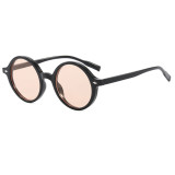 Retro Round Simple UV400 Outdoor Vacation Sunglasses