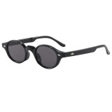 Retro Oval Simple UV400 Decorative Sunglasses