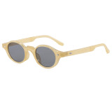 Retro Oval Simple UV400 Decorative Sunglasses