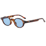 Retro Oval Simple UV400 Decorative Sunglasses