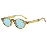 Retro Oval Simple UV400 Decorative Sunglasses