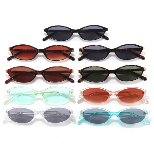 Trendy Oval Simple UV400 Decorative Sunglasses
