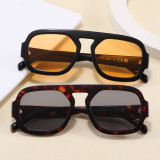 Retro Classic Round Pilot Flat Top UV400 Outdoor Vacation Sunglasses