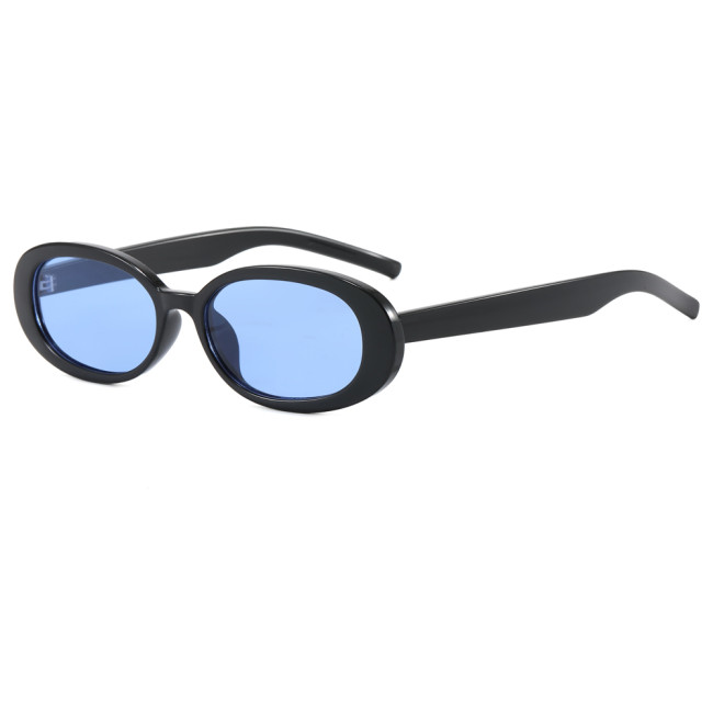 Retro Small Oval Simple UV400 Outdoor Vacation Sunglasses