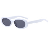 Retro Small Oval Simple UV400 Outdoor Vacation Sunglasses