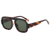 Retro Classic Round Pilot Flat Top UV400 Outdoor Vacation Sunglasses