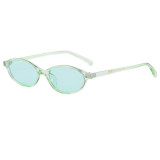 Trendy Oval Simple UV400 Decorative Sunglasses