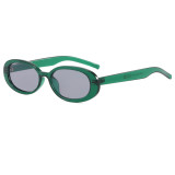 Retro Small Oval Simple UV400 Outdoor Vacation Sunglasses