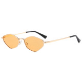 Retro Women Trendy Irregular Cat Eye Metal Shades Sunglasses